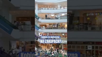 Kobieta vs mężczyzna na zakupach