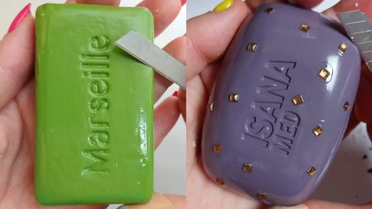 Soap Carving ASMR Relaxing Sounds no talking Satisfying ASMR Video