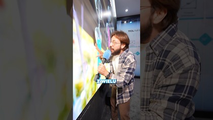 To najtańszy 163 calowy telewizor  TCL Micro LED