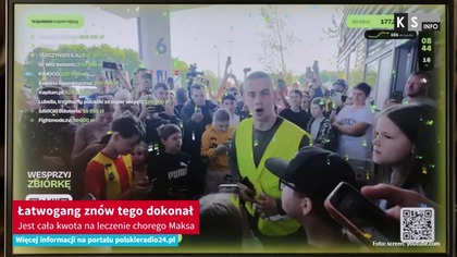 Łatwogang znów tego dokonał.  Jest cała kwota na leczenie chorego Maksa [KS Info]