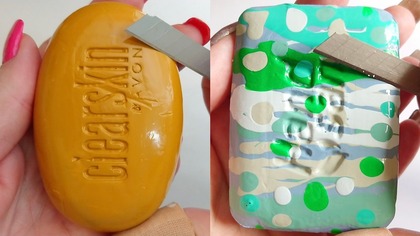 Soap Carving ASMR Relaxing Sounds no talking Satisfying ASMR Video