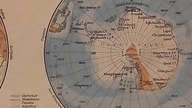 ANTARKTYDA STARA MAPA 1940 HITLER PŁASKA ZIEMIA FLAT EARTH ANTARCTICA FAKE NASA