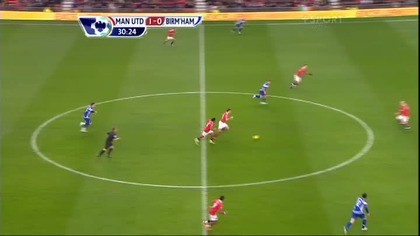 Premier League sezon 2010/2011 Manchester United 2-0 Birmingham Berbatow