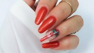 Red elegant nails art tutorial / Allepaznokcie Molly Lac