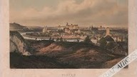 Kraków utrwalony na kolorowej rycinie z ok. 1850 r.