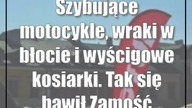 Szybujące motocykle, wraki w błocie i wyścigowe kosiarki.  Tak się bawił Zamość