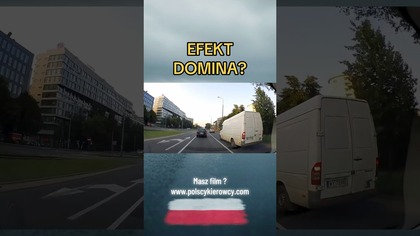 Zbyt późna reakcja i brak odstępu.  Efekt domina na drodze #karambol #efektdomina #automobile