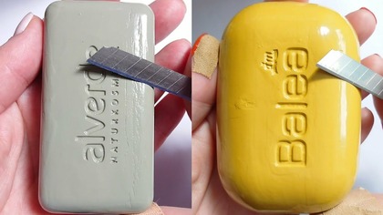 Soap Carving ASMR Relaxing Sounds no talking Satisfying ASMR Video #soapcarving #carvingsoap #asmr