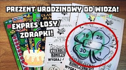 Zdrapki Lotto  Zdrapki i Losy na 100zł!  Wielki prezent urodzinowy! 