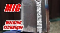 MIG WELDING TECHNIQUES  - WALKING #ZigZag #uphillWeave