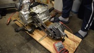 How to make a Weedeater 12V Power generator with alternator and engine Fmb 139 4t Amazing inventions