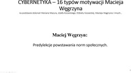 OPH 05.  16 typów motywacji według Macieja Węgrzyna  Dominik Dudek
