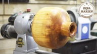Woodturning - Vase from birch firewood