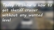 How to get police car in GTA ONLINE without wanted level part1 Sheriff car