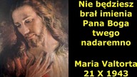 II przykazanie - Maria Valtorta