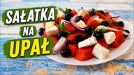 Błyskawiczna Sałatka z Arbuzem i Fetą  lekka, orzeźwiająca i idealna na upalne dni.