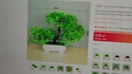 Sztuczny Bonsai kupiony na Aliexpress z kuponem za $1 #aliexpress #bonsai