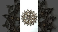 Mandala z rolek po papierze DIY #shorts #recykling #dekoracja #rekodzielo #dc #mandala #wianek