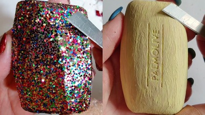 Soap Carving ASMR Relaxing Sounds no talking Satisfying ASMR Video #soapcarving #soapcuttingvideo