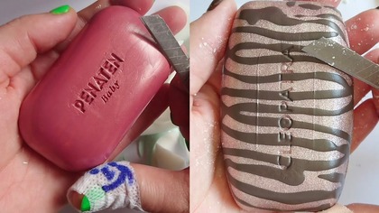 Soap Carving ASMR Relaxing Sounds no talking Satisfying ASMR Video #soapcarving #soapcuttingvideo