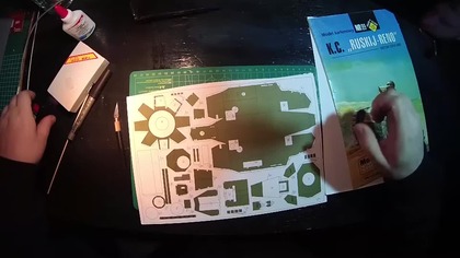  Rosyjski czołg Renault tank cardboard model step by step 3 # 3