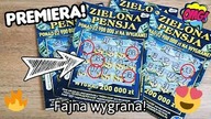 Zdrapki Lotto #838 Premiera! 10 zdrapek ZIELONA PENSJA  Kilka wygranych! Jest dobrze! 