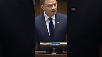 TAK ANDRZEJ DUDA APELOWAŁ O WZAJEMNY SZACUNEK