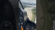 Powódź.  Nysa totalnie zalana.  Widok z helikoptera #powódź