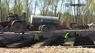 Warszawa: 460-tonowe przęsło mostu Północnego