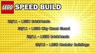 LEGO Speed Build   Zapowiedzi 23/11 - 02/12