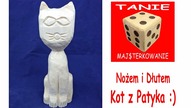Jak wyrzeźbić Kota z patyka - Prosta figurka z drewna dla początkujących ;)