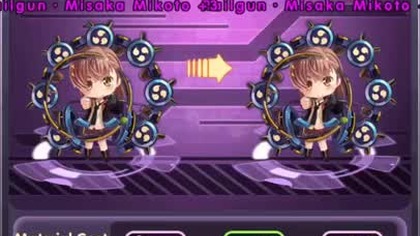 Manga Allstar Railgun Misaka Mikoto Evolve +4 Violet