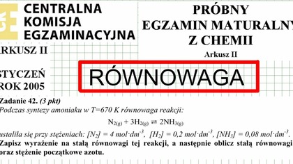 ZADANIE 42 CKE 2005 STYCZEŃ RÓWNOWAGA PODSTAWIANKO