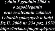 Głosowanie ws.  szczepień obowiązkowych USTAWA z dnia 5 grudnia 2008 r.