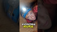  Zacisk w Pionowej Rurze w ciaśniej jagkini   #jaskinia #caving #ciekawostki #ciasno #cave