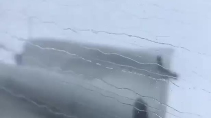 Lot przez samo centrum huraganu Irma