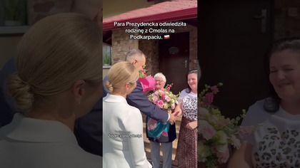 PARA PREZYDENCKA ODWIEDZIŁA RODZINĘ Z PODKARPACIA