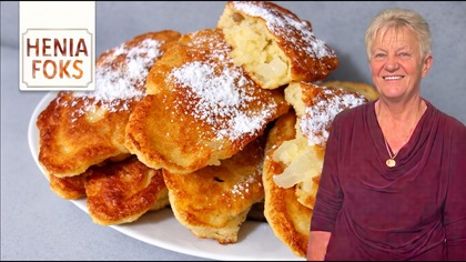 Racuchy drożdżowe z gruszkami  puszyste i miękkie.  Prosty domowy przepis!