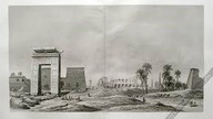 Monumentalna rycina Teby. Karnak z 1812 r.