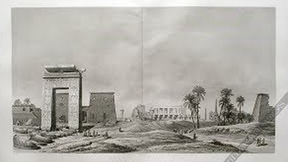Monumentalna rycina Teby. Karnak z 1812 r.