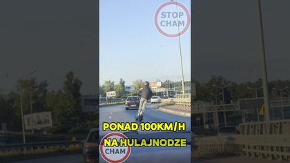 Pędził na hulajnodze ponad 100km/h