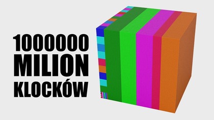 Nauka liczenia do miliona z kolorowymi klockami