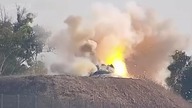 Zniszczenie kolejnego czołgu Merkava 4 na wzg&oacute;rzu