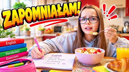 DLACZEGO ROBIĘ PRACĘ DOMOWĄ O 6:30?  Na technice będziemy robić jesienny obraz  Daily Vlog 23. 09