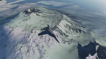 Antarktyda - Wulkan Erebus / Microsoft Flight Simulator (2020) / Google map Earth (4k)