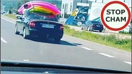 Mistrzowie transportu - przewozili dmuchany basen na dachu #298 Wasze Filmy