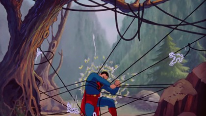 A scientist uses an army of flying robots to steal jewels, and Lois, who stows away inside one, gets captured. Superman must battle the entire robot army to save Lois, trapped over a vat of boiling metal.