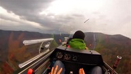 Puchacz znowu poluje na pilota.  Lot szybowcem ponad chmurami.  Aeroklub Żar.
