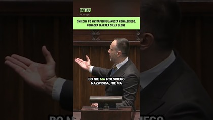 Czy pan chce być zamknięty? Śmiechy po wystąpieniu Kowalskiego #shorts