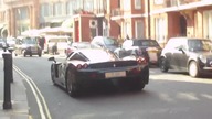 Straight piped Ferrari Enzo sounds in London!